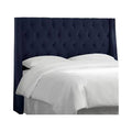 California King Tufted Wingback Headboard Velvet S6901