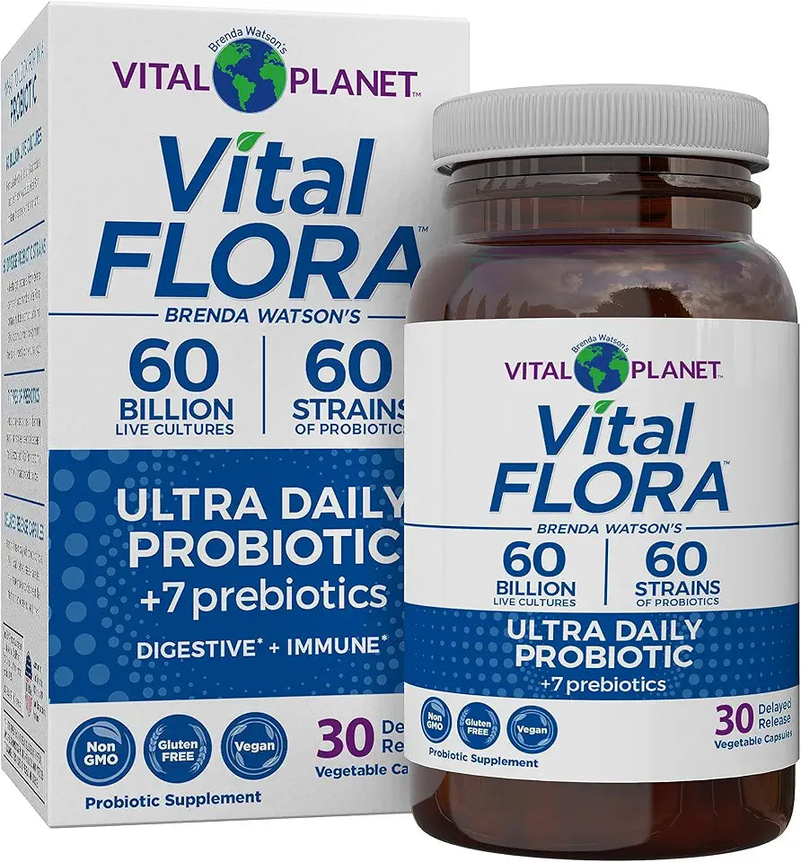 Daily Probiotic 60 Billion CFU Organic Prebiotics 30 Capsules X752891