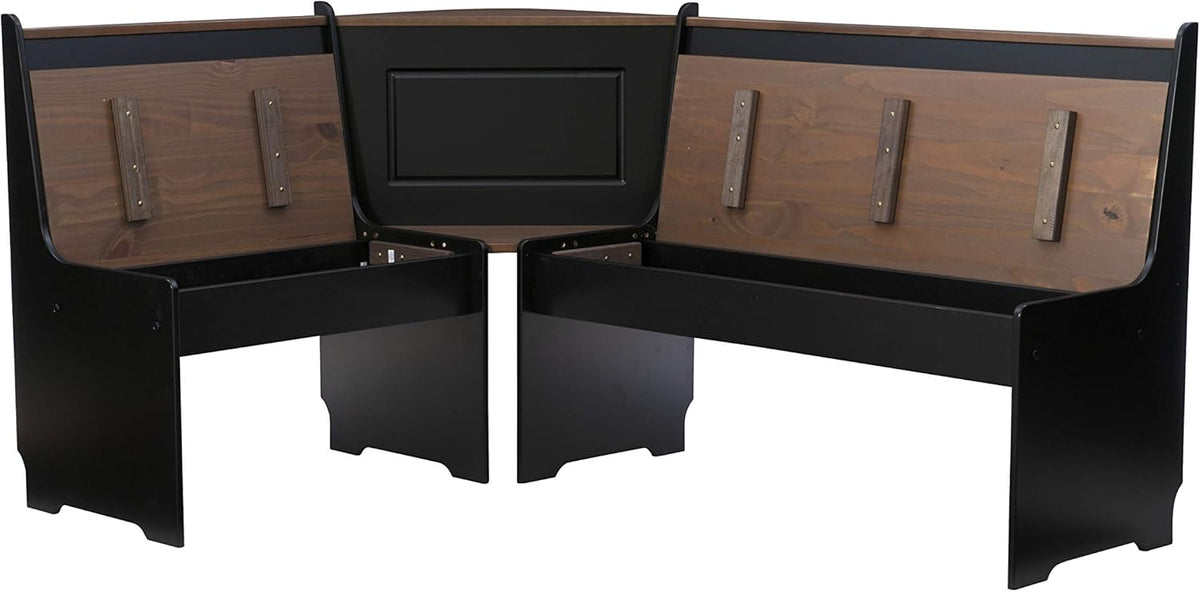 Black and Pecan Breakfast Dining Set G63451