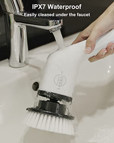 Cordless Electric Spin Scrubber with 8 Replaceable Brush Heads Z321