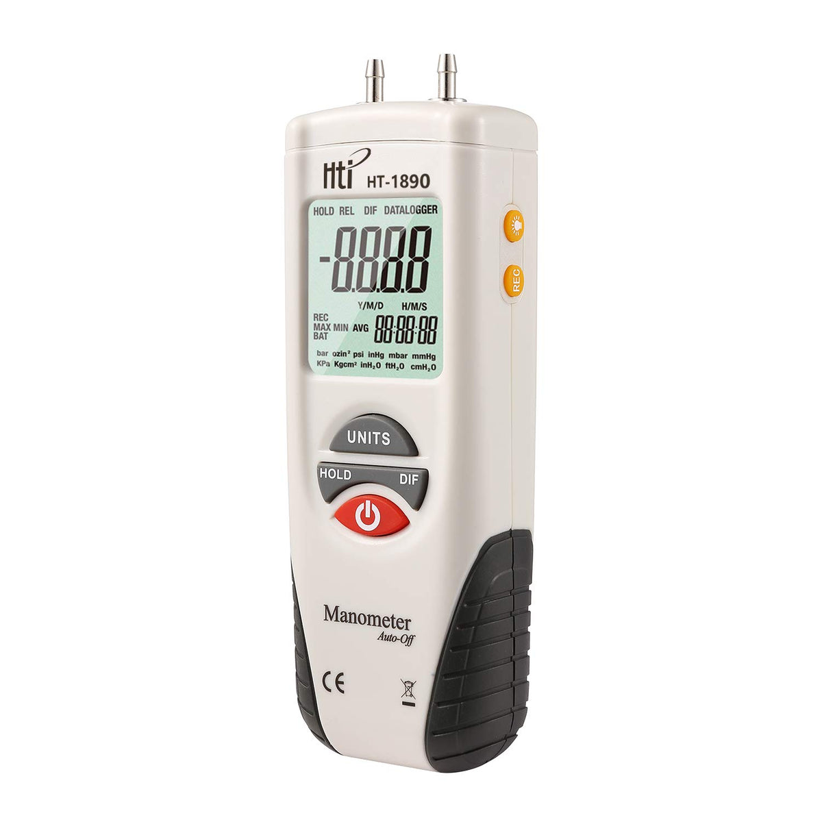 Dual Port Digital Manometer, Pack of 2 I674219