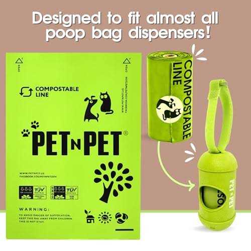 240 Count Compostable Unscented Dog Poop Bags X4957