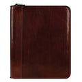 Leather Zipper Binder, Cognac, 8 W x 9.75 H x 1.5 D X881504