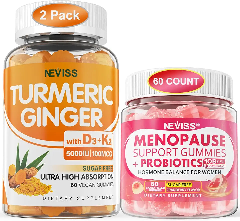 Turmeric Ginger Gummies + Menopause Supplement Gummies C1505