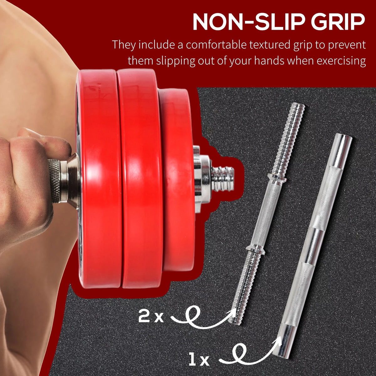 Adjustable 66lbs Dumbbell Set W893051