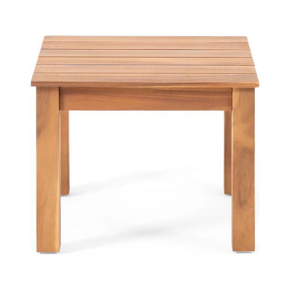 Teak Cream Acacia Wood Club Chair Set of 2 F2867