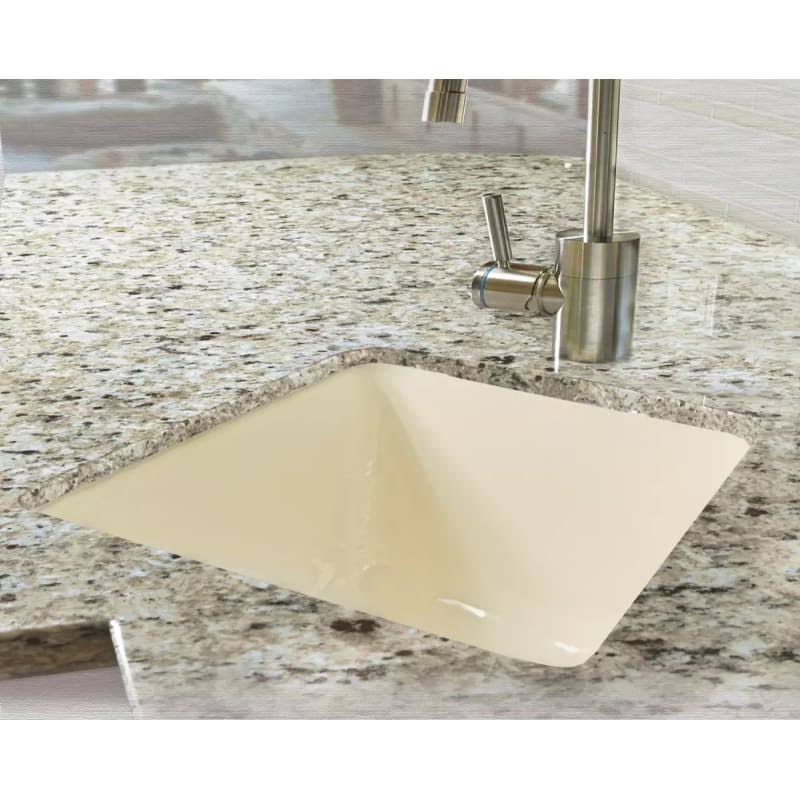 16 Single Basin Undermount Cast Iron Kitchen Sink I525903