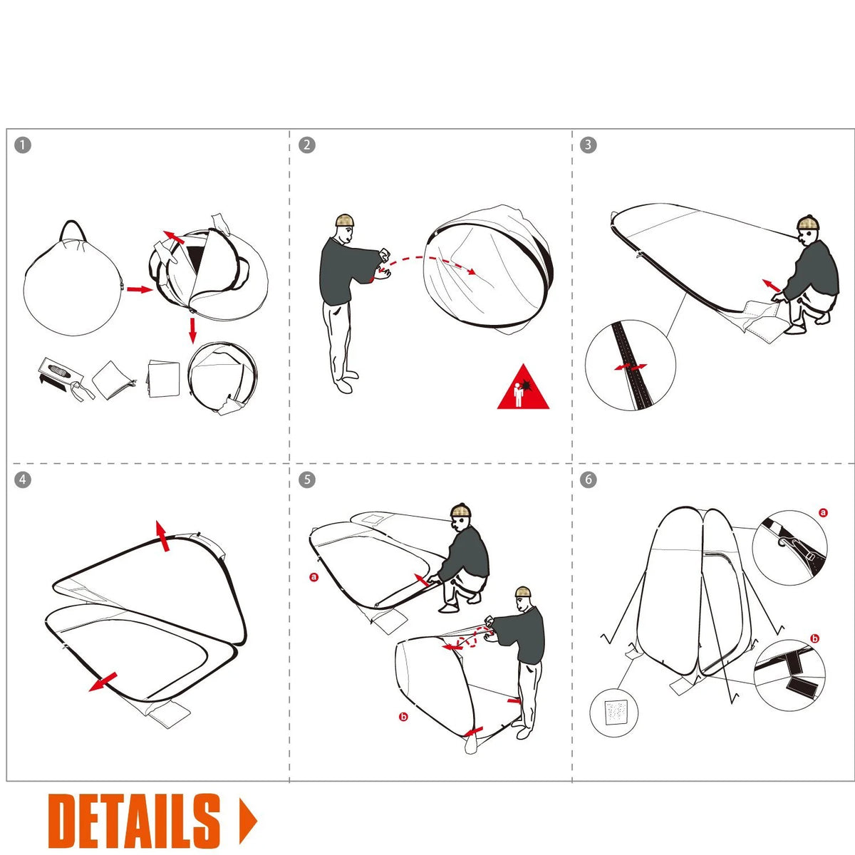 Portable Pop up Camping Shower Toilet Changing Tent A9650