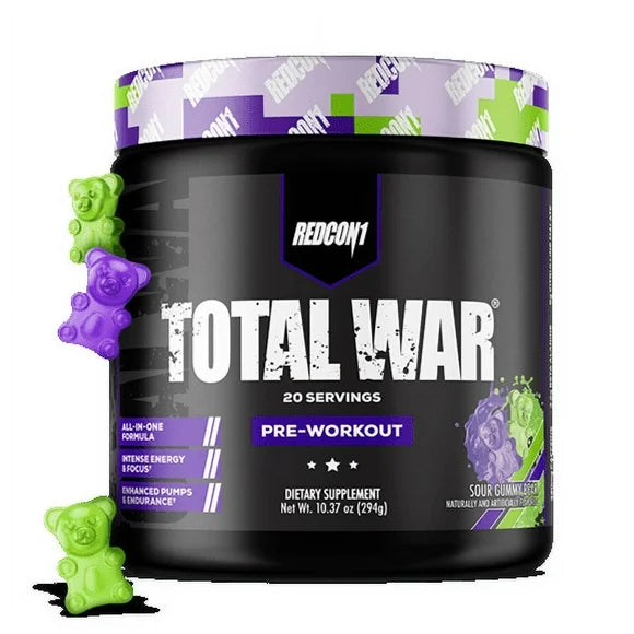 Pre Workout Powder Sour Gummy Bear 20 Servings W304233