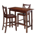 3-Pc Breakfast Table with 2 V-Back Counter Stools I6464