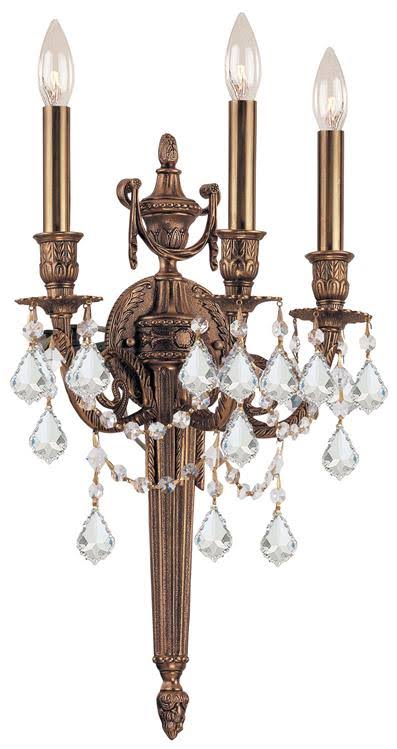 3 Light Crystal Wall Mount Q477140