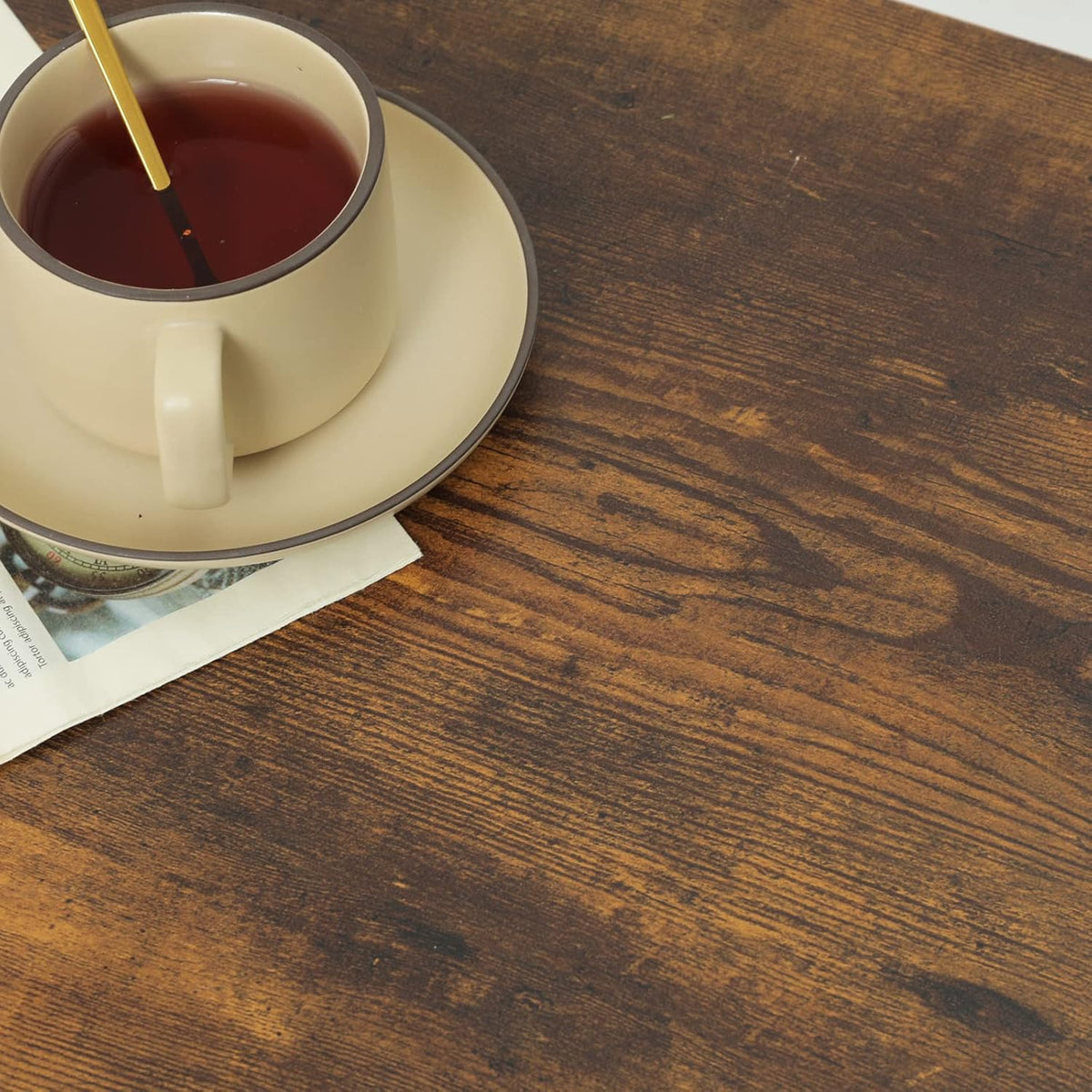 Rustic Brown Rolling Kitchen Island Cart with Drawer Z88275