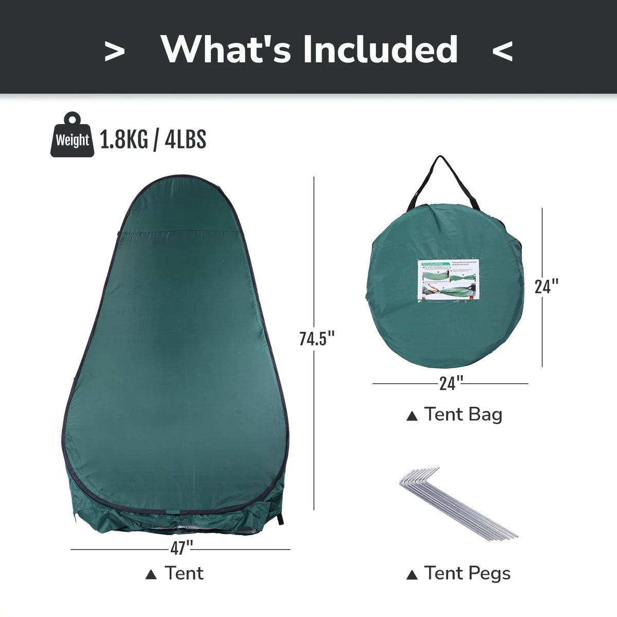 Portable Pop up Camping Shower Toilet Changing Tent A9650