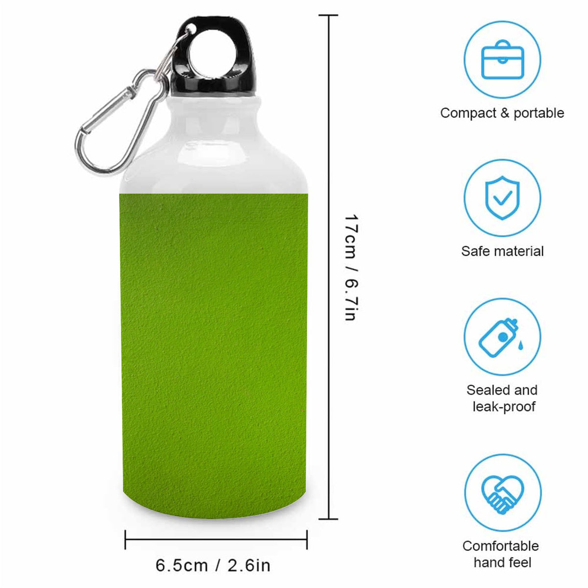 400ml Aluminum Water Bottle with Twist Cap K69097