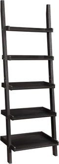 Cappuccino 5-shelf Ladder Bookcase E979