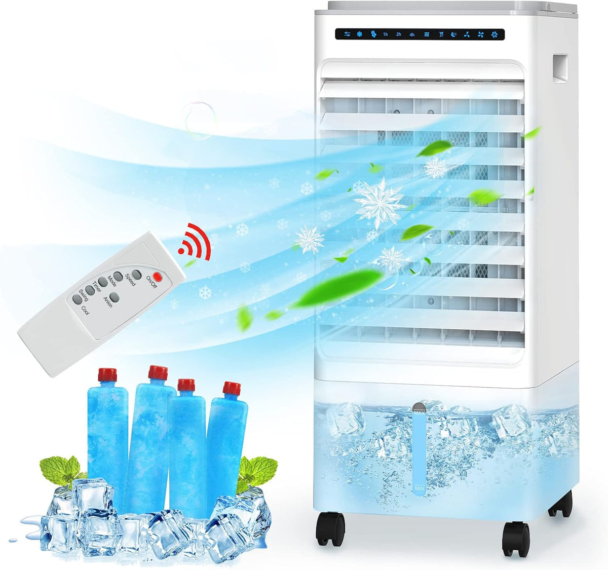 Portable Air Conditioner Fan, 5L Evaporative Air Cooler with Remote Control A231342