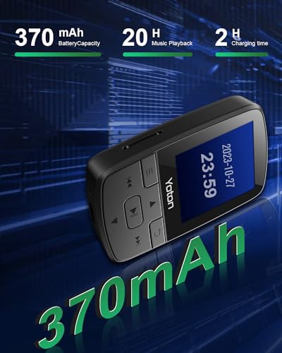 MP3 Player with Bluetooth, 64GB, FM Radio, Earphones Included D299