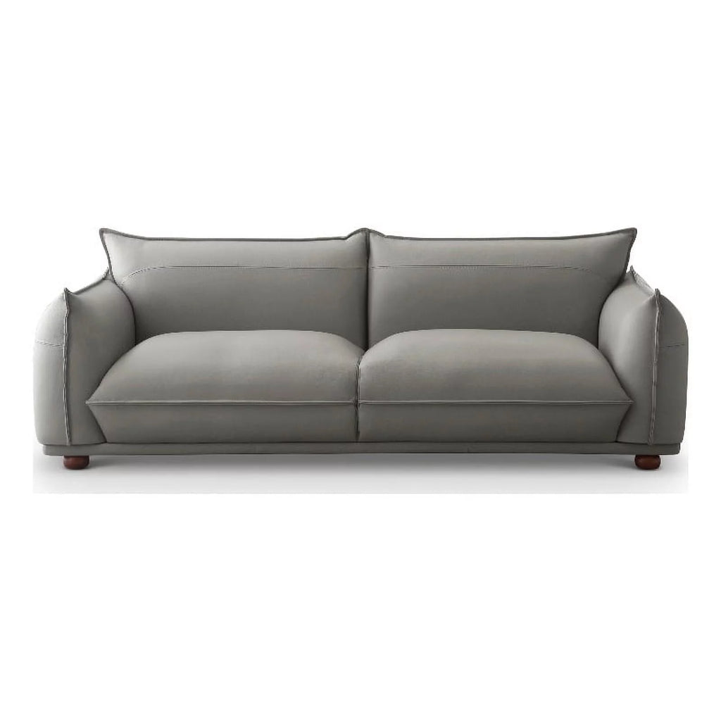 Gray Leather Living Room Couch F99673