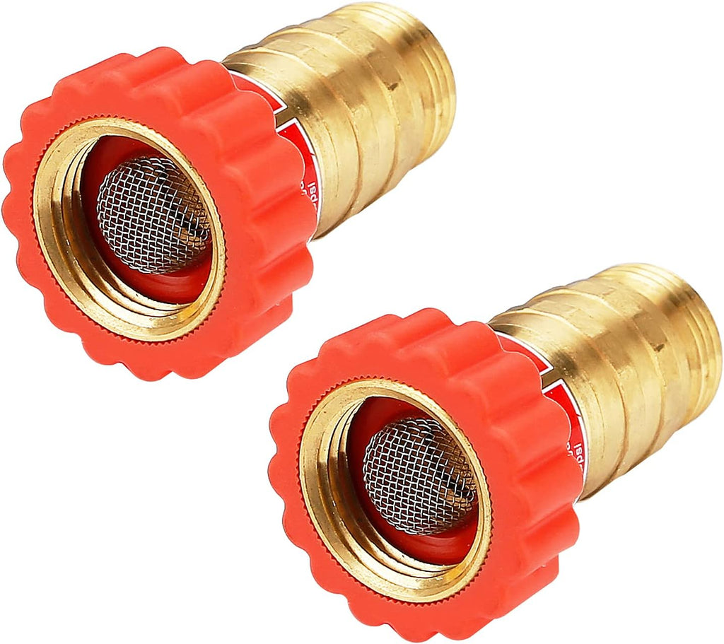 Lead-Free Brass Water Pressure Regulator, 40-50 psi, 3/4 Hose, Pack of 2 B41995