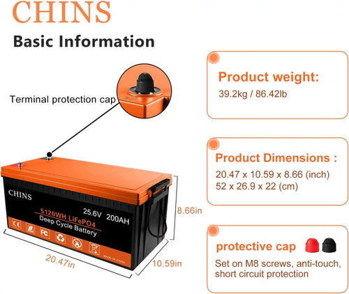 12.8V 100Ah LiFePO4 Battery B556332