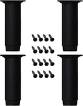 28 Inch Adjustable Metal Furniture Legs 2PCS Black Q714695