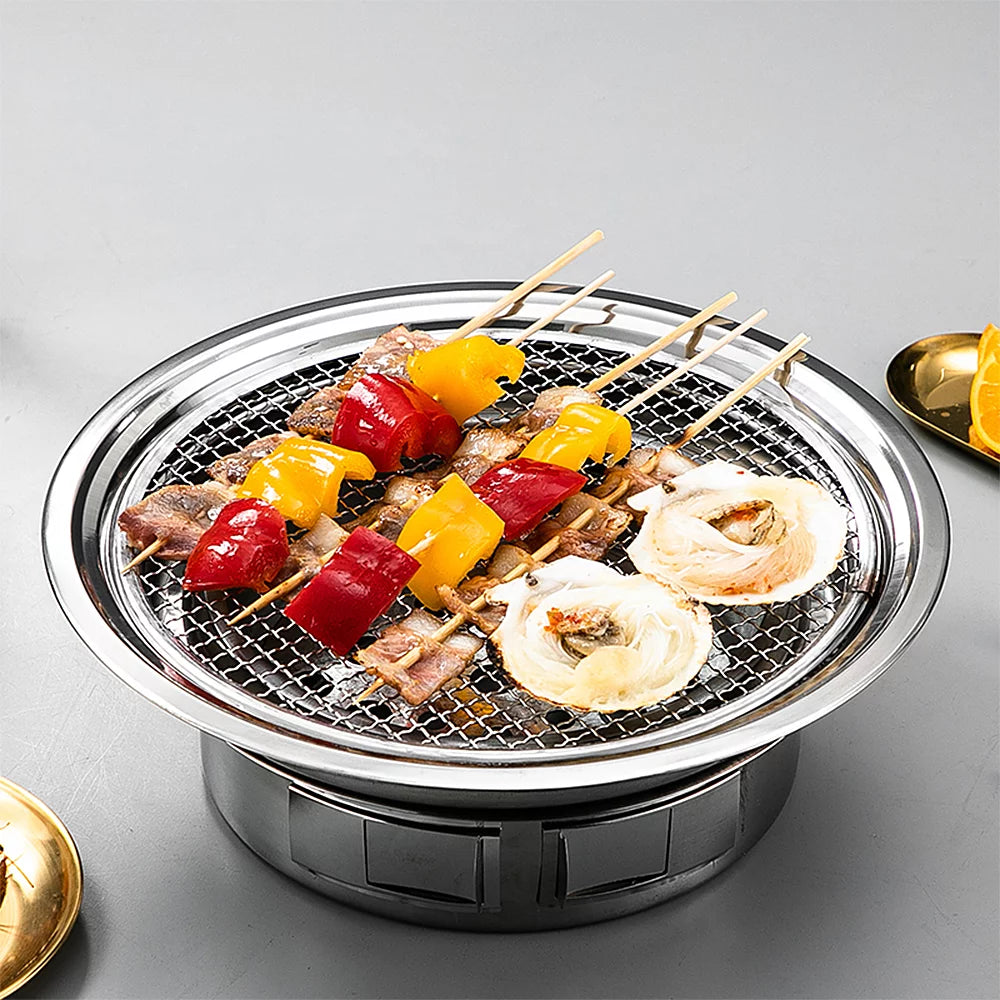 Charcoal Grill Non-stick Portable Stainless Steel BBQ Stove S6750