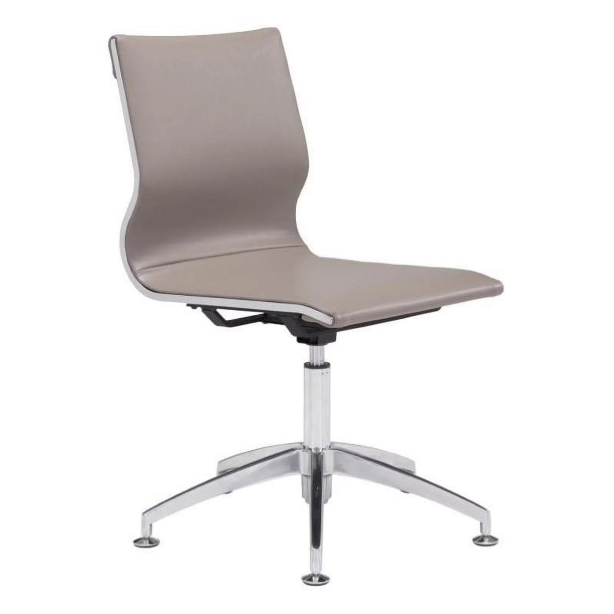 Brown Faux Leather Conference Chair W6048