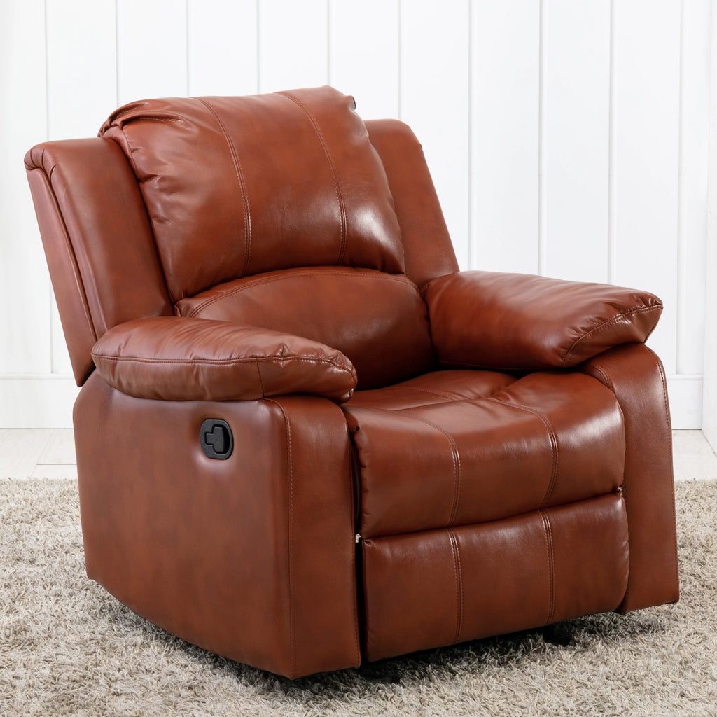Leather Gel Glider Rocker Recliner A867