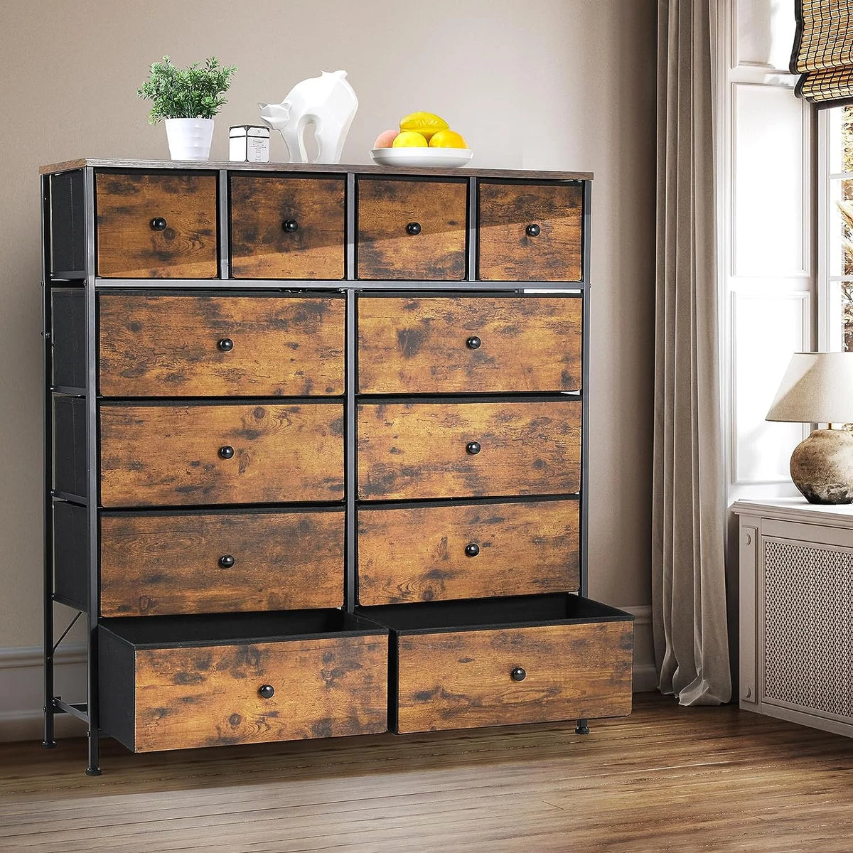 12 Drawer Fabric Storage Dresser M214224