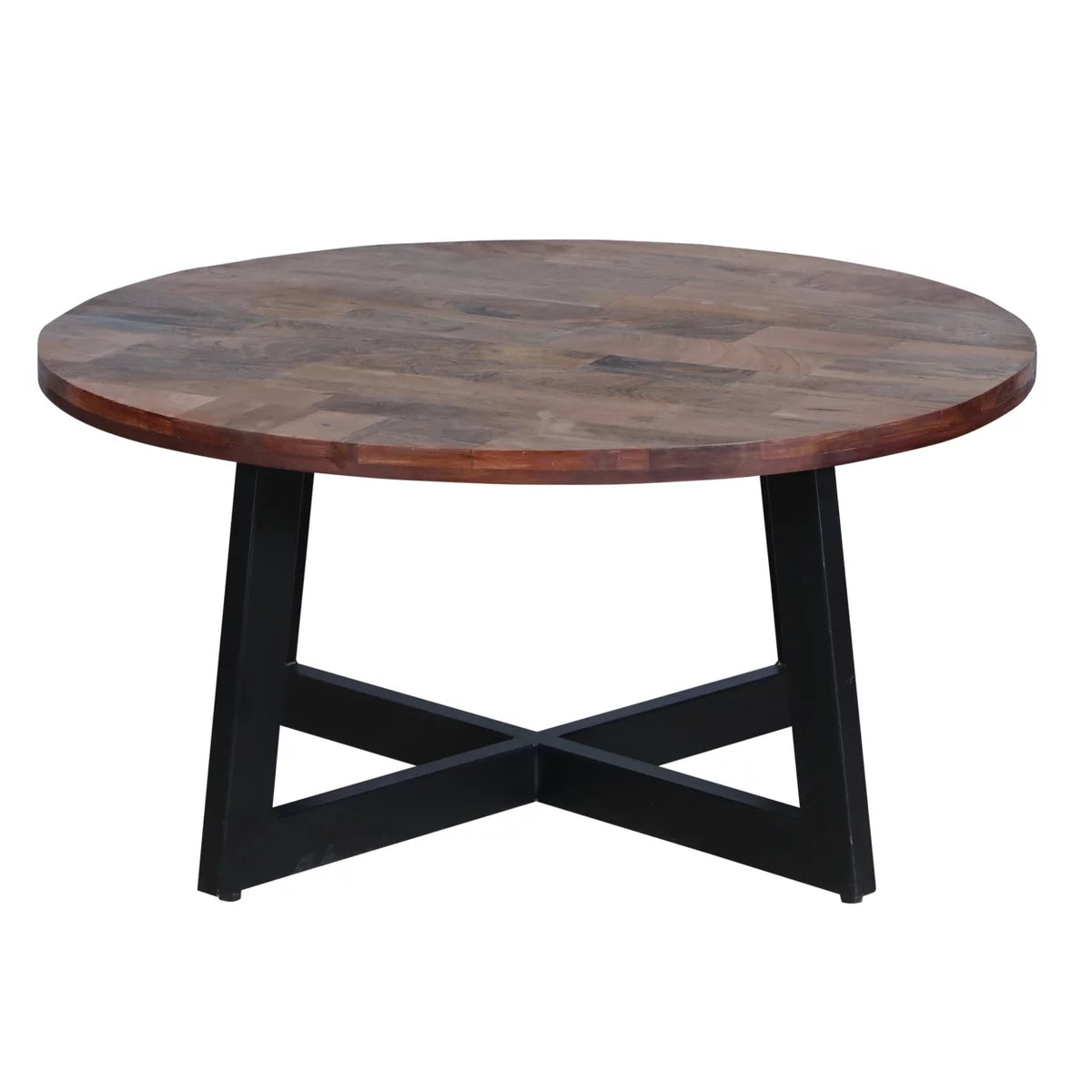 31 Inch Round Mango Wood Coffee Table B189