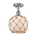 Farmhouse Rope 1 Light Semi-Flush Mount S952