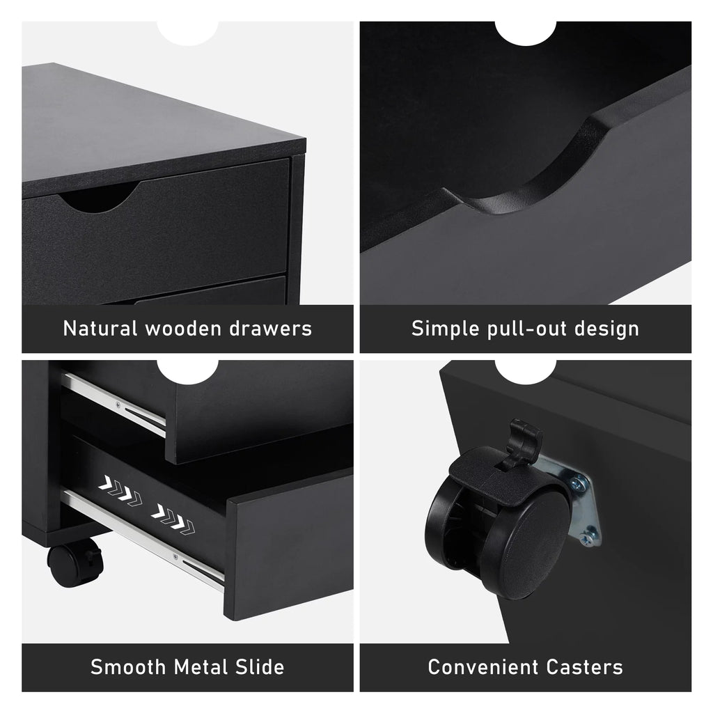Black 7 Drawer Wood Dresser Y146156