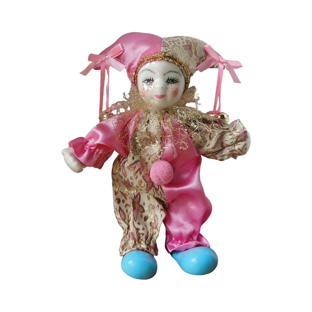 Porcelain Clown Doll with Costume L87663