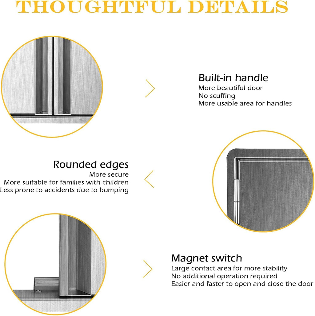 304 Brushed Stainless Steel BBQ Access Door (26 W x 22 H) H492