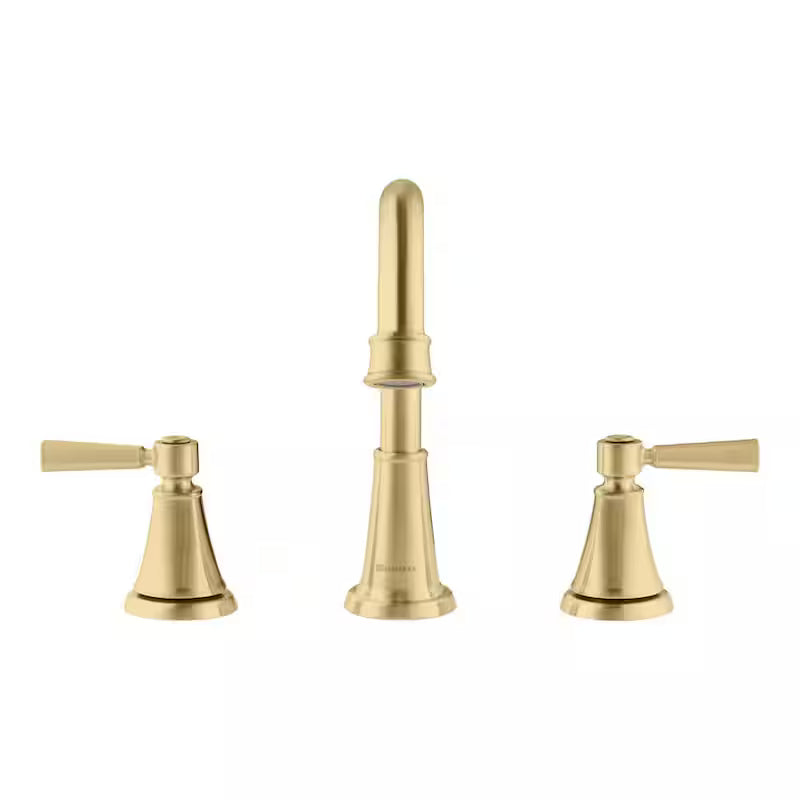 Matte Gold Double-Handle Bathroom Faucet Y720