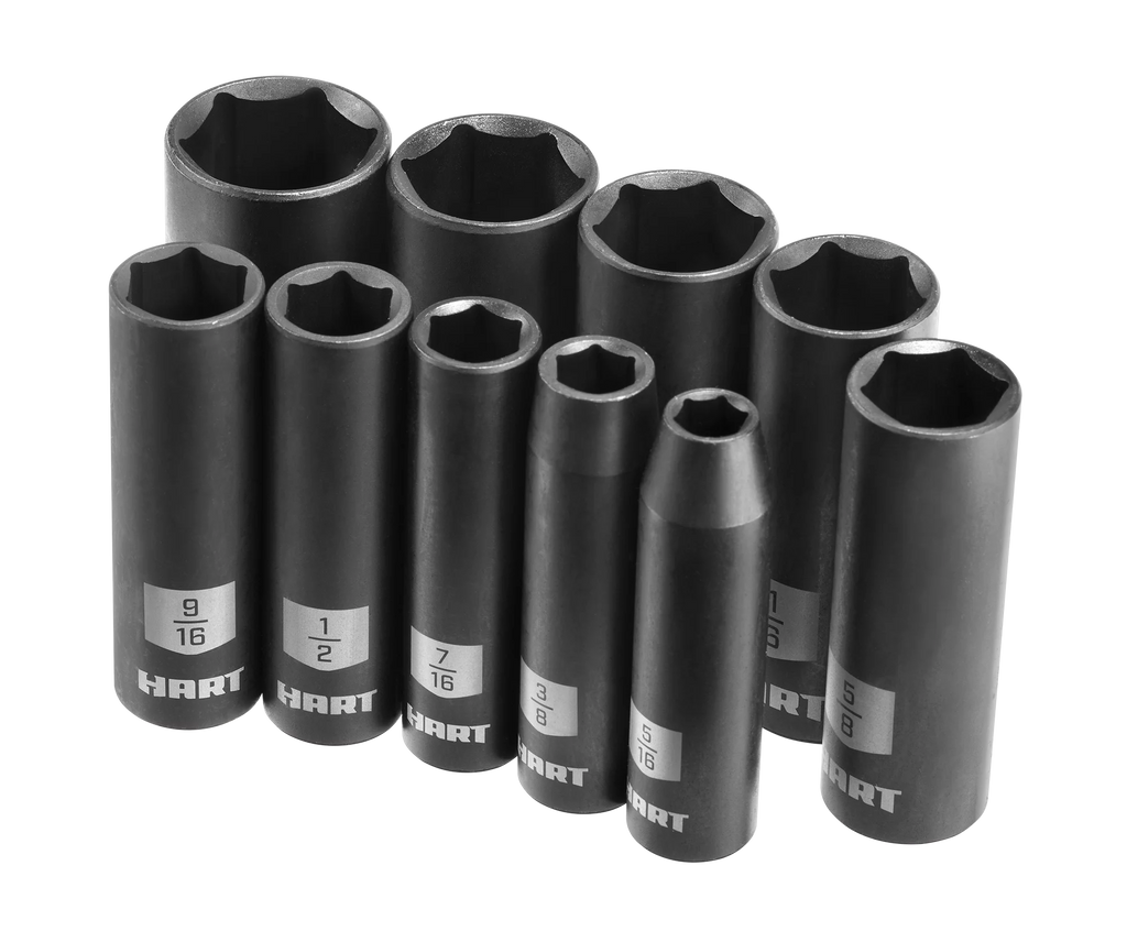 10-Piece 3/8-inch Drive SAE Impact Socket Set W819