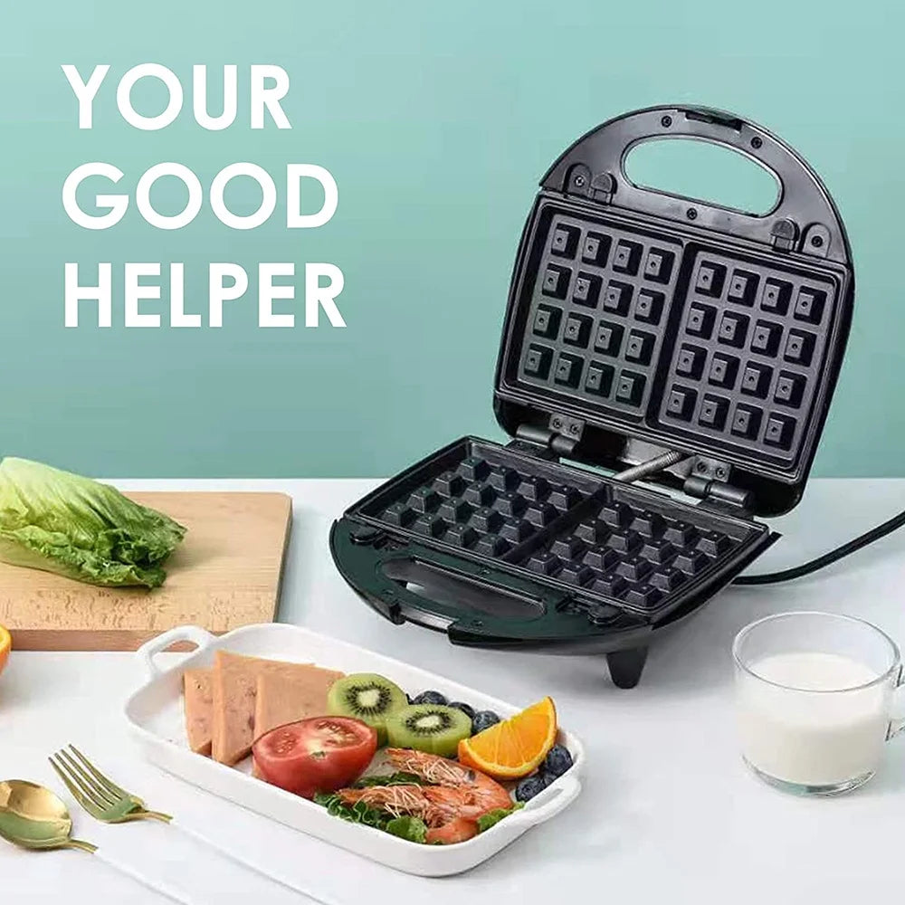 Stainless Steel Electric Baking Pan Sandwich Waffle Maker K326329