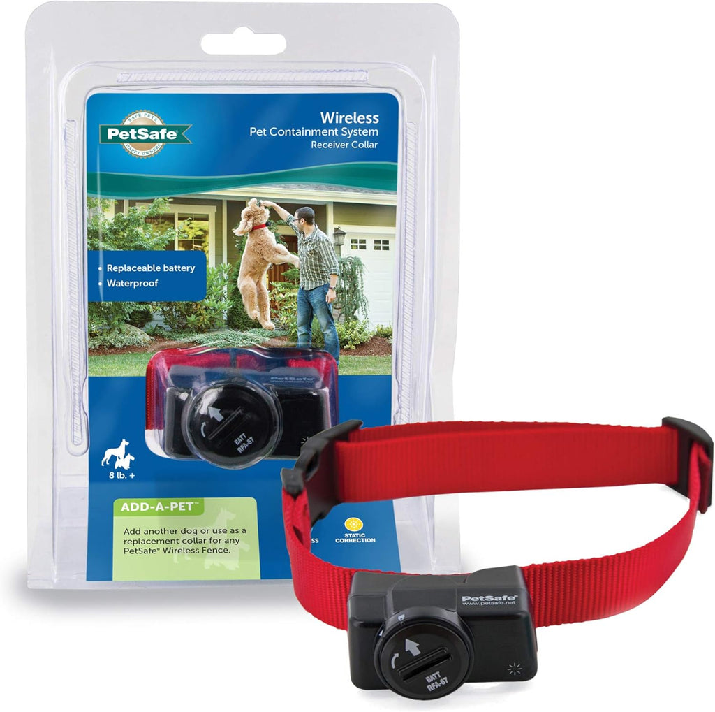 Wireless Pet Fence Pet Containment System, Covers up to 1/2 Acre, Waterproof Receiver with Tone / Static Correction U21890