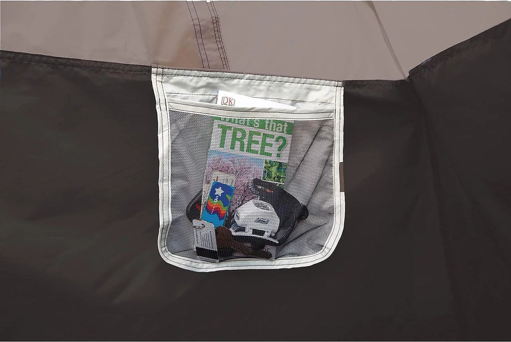 6-Person Dark Room Dome Camping Tent with Screen Room R547348