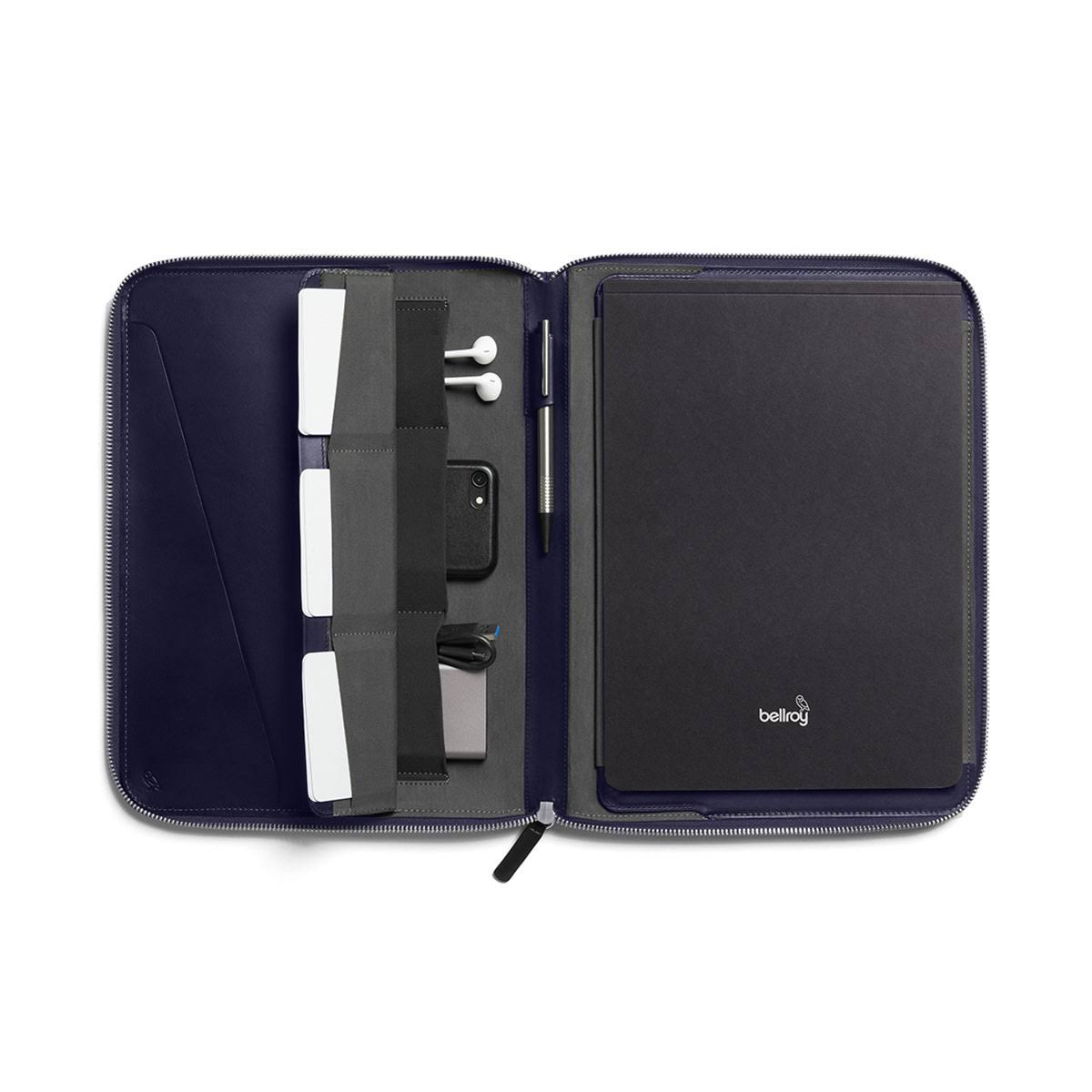 Navy A4 Leather Compendium I811150