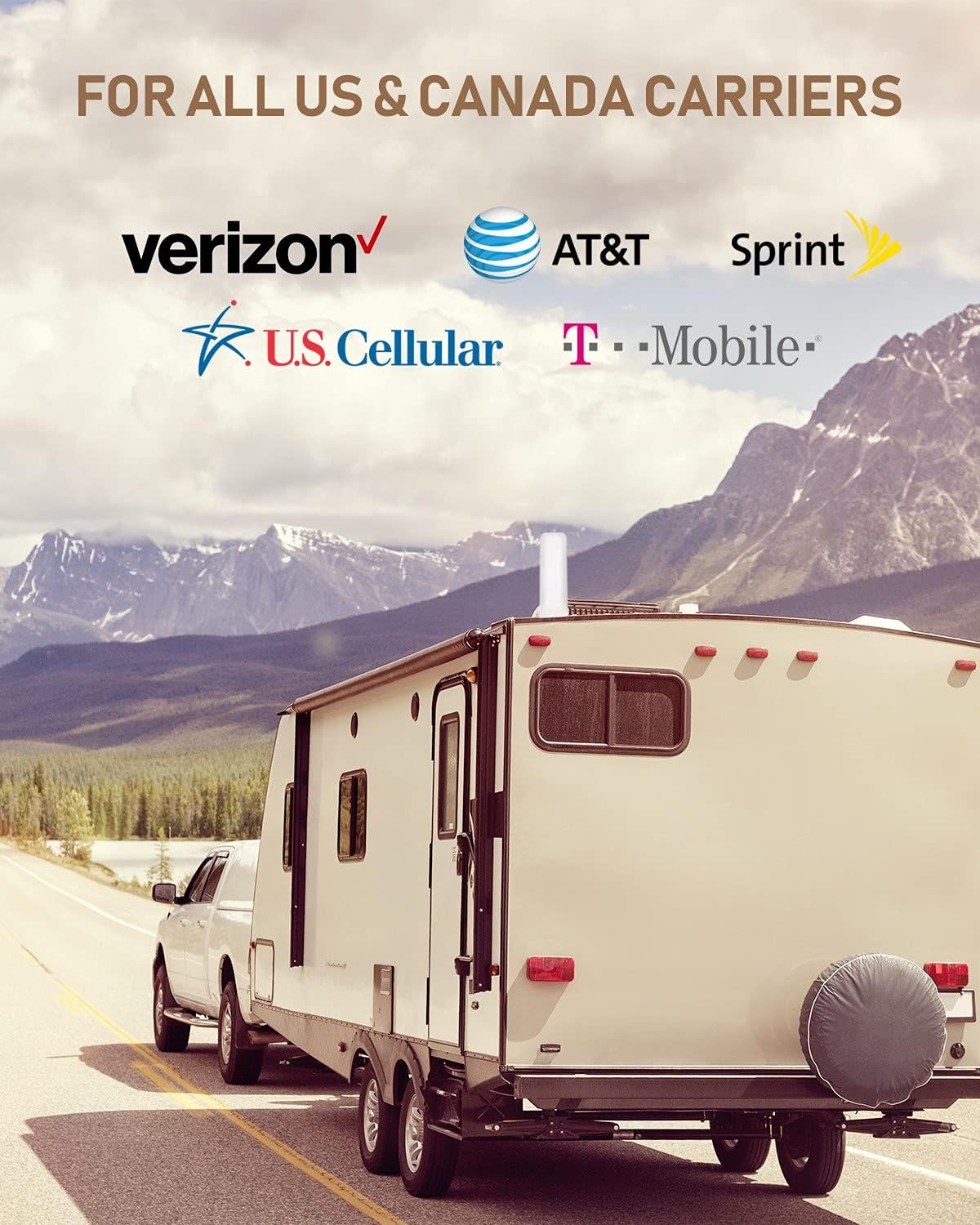 Cell Phone Signal Booster for RV, All US Carriers E750