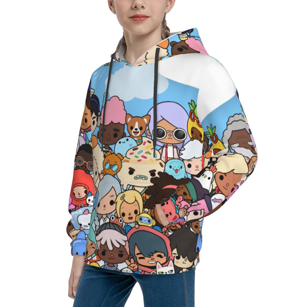 3D Print Hooded Sweatshirt Q70646