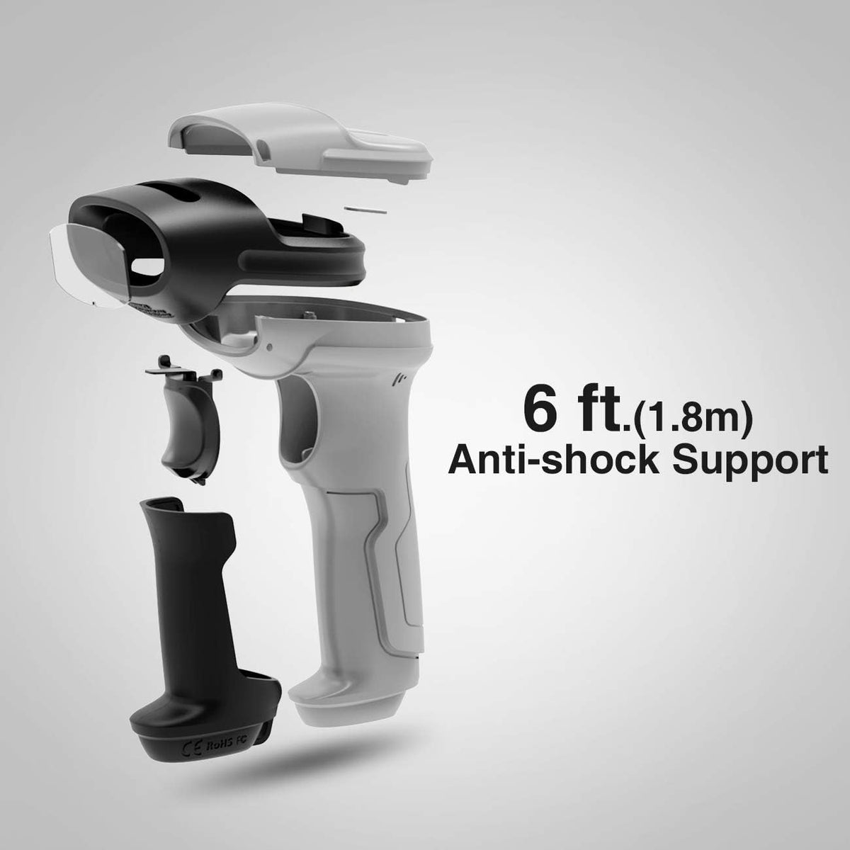 Bluetooth Barcode Scanner, 35m Range Y219