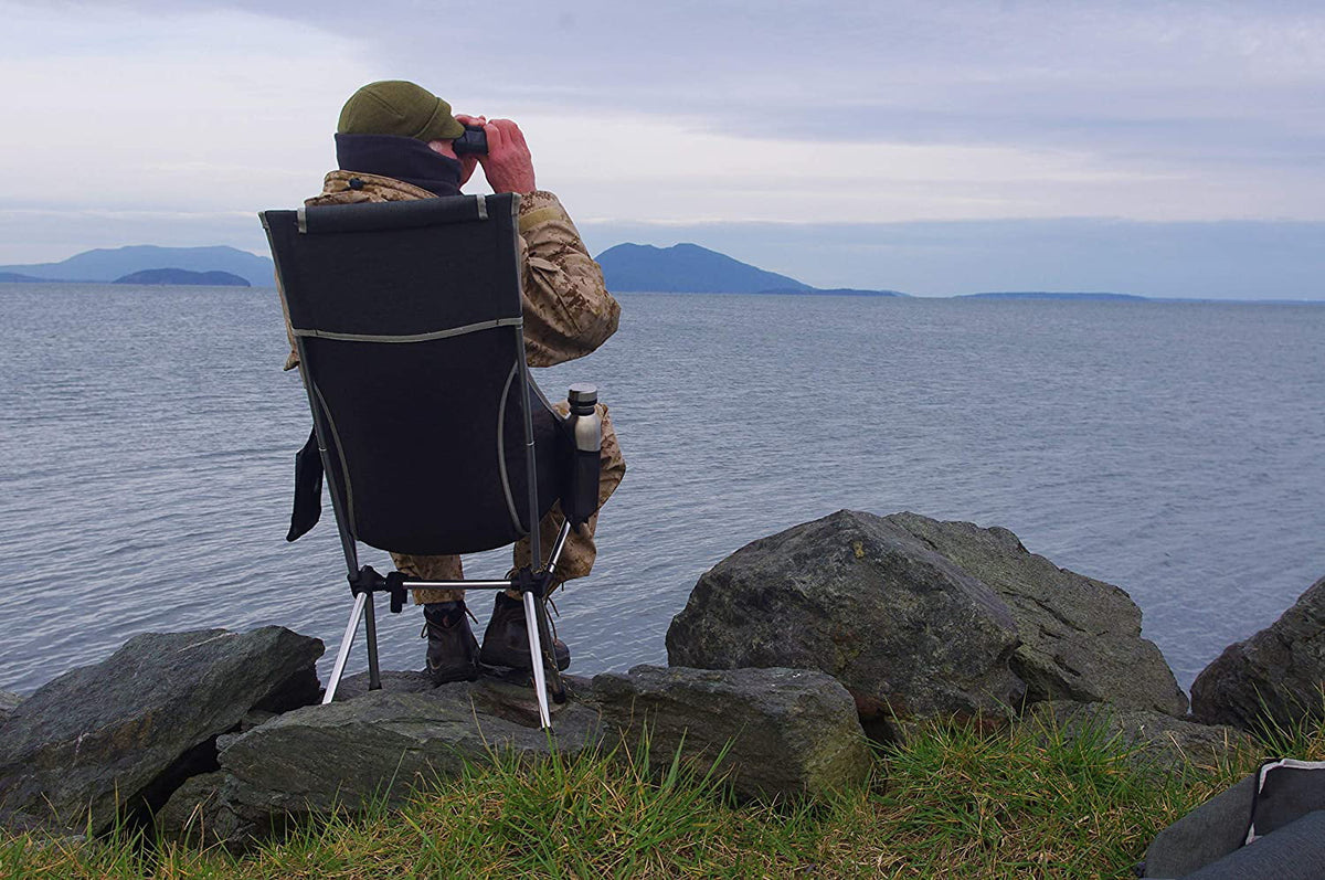 Ultralight High Back Folding Camping Chair with Headrest and Carry Bag, 2 Pack E678225